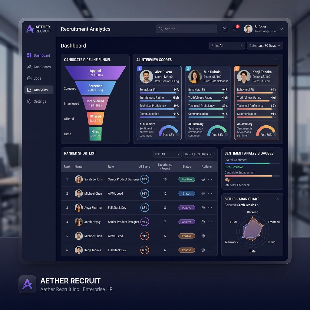 HR AI Dashboard Illustration
