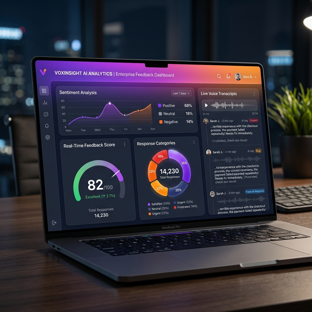 Survey AI Dashboard Illustration